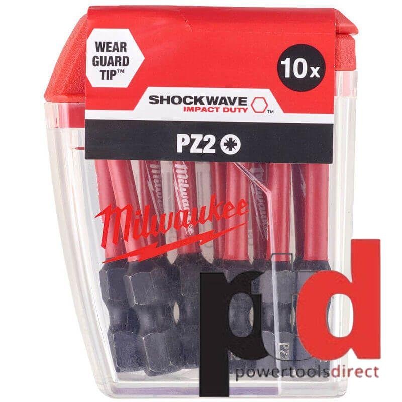 Milwaukee 4932472050 SHOCKWAVE Screwdriver Bit CD PZ2 50mm 10pk - buy online in Australia | Trade Tools Australia