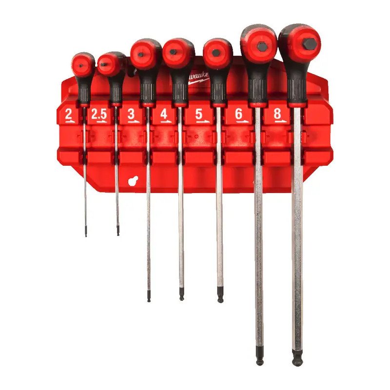 Milwaukee 4932498677 7pc Hex Key Wrenches with Comfort Grip - buy online in Australia | Trade Tools Australia