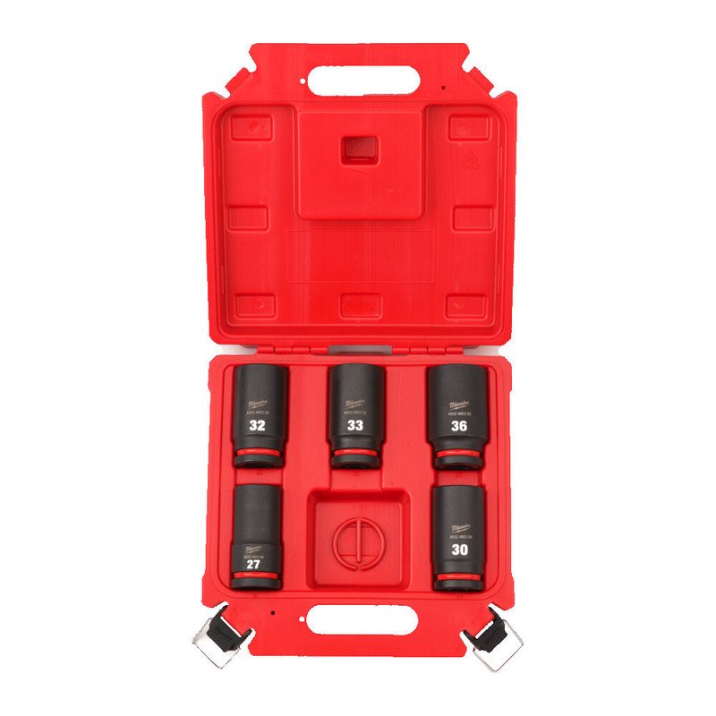 Milwaukee 4932498750 5pc Deep 3/4″ Socket Set - buy online in Australia | Trade Tools Australia