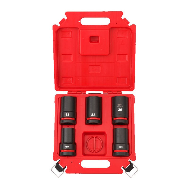 Milwaukee 4932498752 5pc Deep 1″ Socket Set - buy online in Australia | Trade Tools Australia