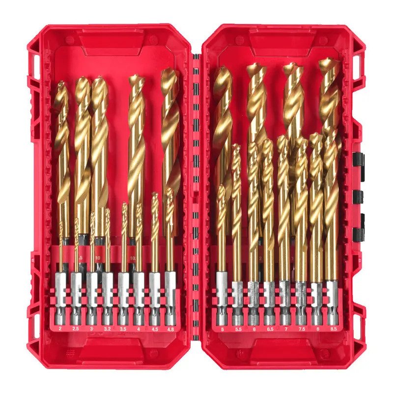 Milwaukee 4932500420 Red Hex Shockwave HSS-TIN Metal Drill Bit Set – 25 Pieces - buy online in Australia | Trade Tools Australia