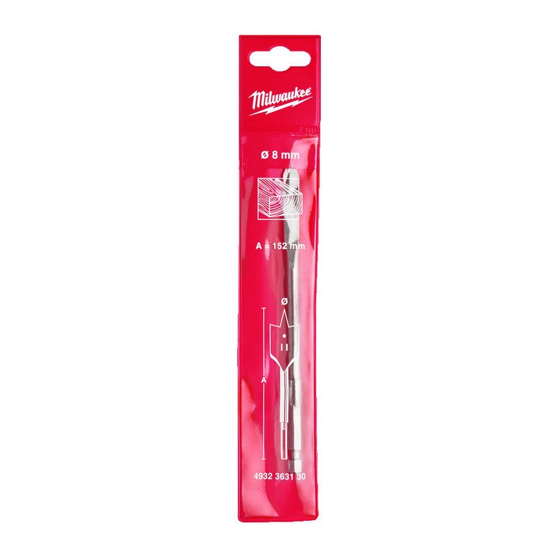 Milwaukee Flat Wood Boring Drill Bits (Select Size) - buy online in Australia | Trade Tools Australia