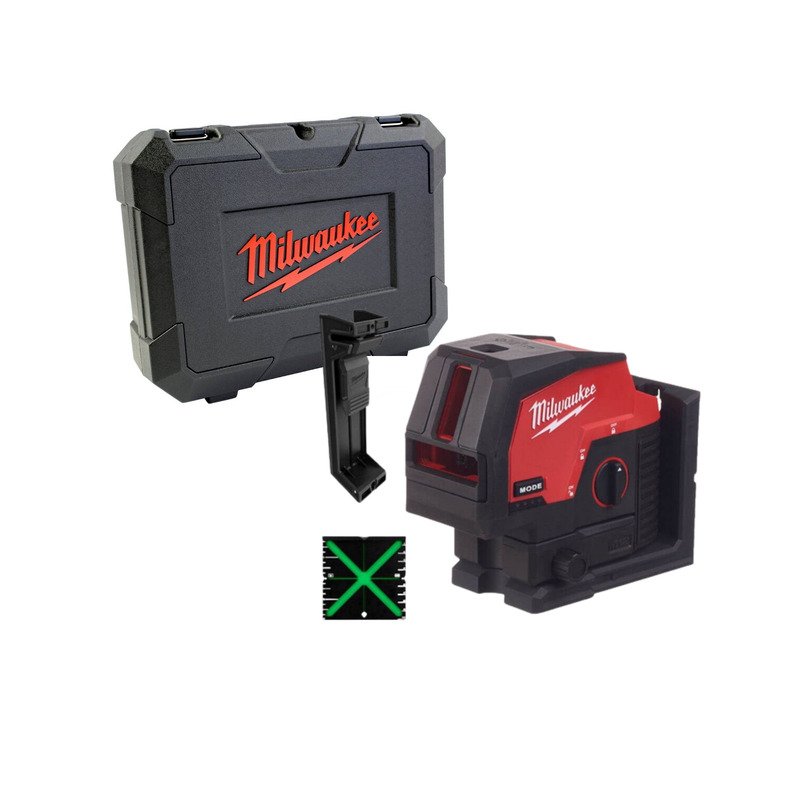 Milwaukee M12CLLP-0 Green Cross Line and Plumb Points Laser – Bare Unit - buy online in Australia | Trade Tools Australia