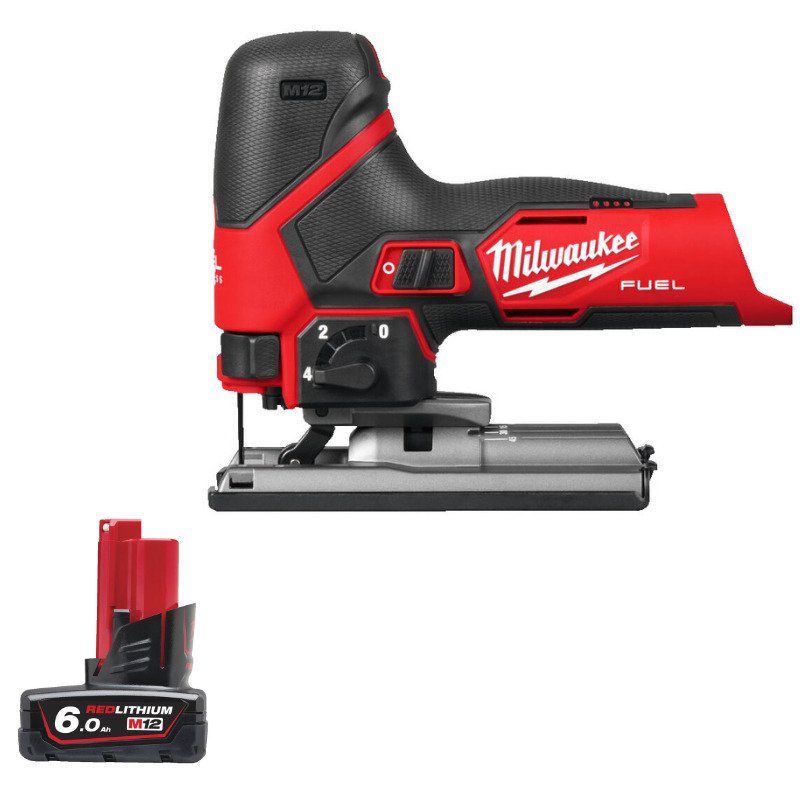 Milwaukee M12FJS-0 12v Fuel Bodygrip Jigsaw Naked & 6.0ah Battery - buy online in Australia | Trade Tools Australia