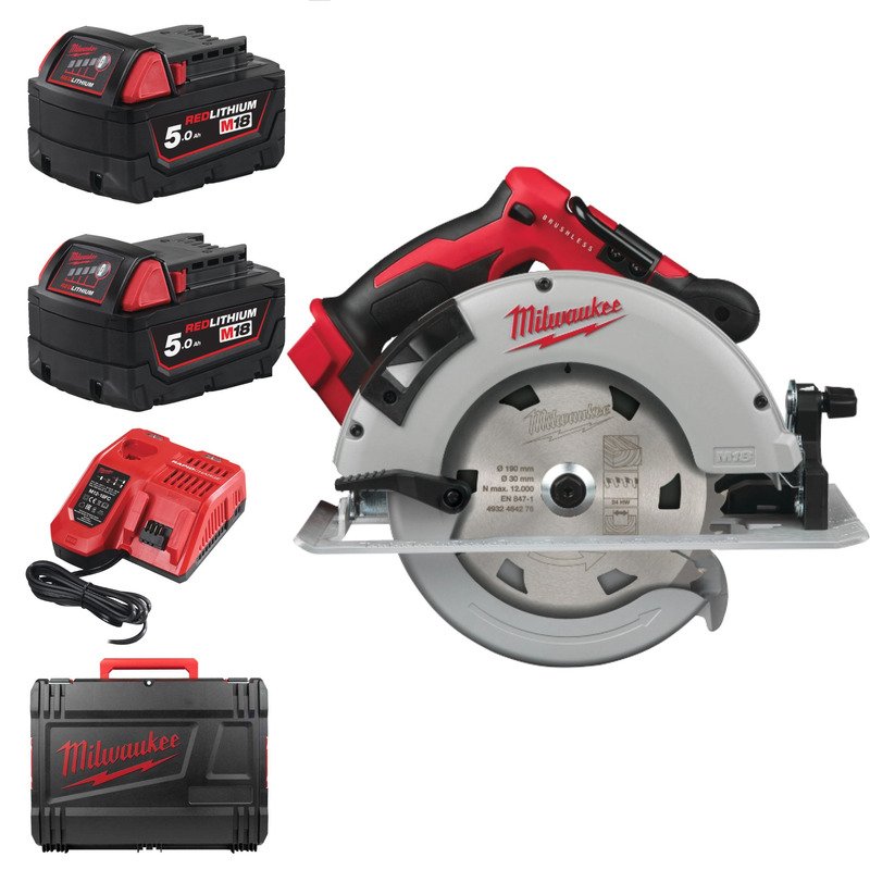 Milwaukee M18BLCS66-502X 18v 190mm Circular Saw Kit – 2 x 5.0ah Batteries - buy online in Australia | Trade Tools Australia