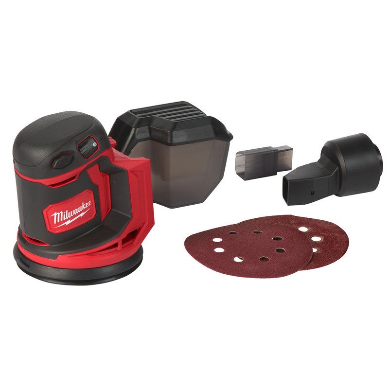 Milwaukee M18BOS125-0 18V 125mm Compact Random Orbital Sander (Body Only) - buy online in Australia | Trade Tools Australia