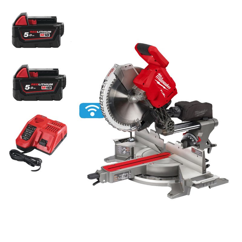 Milwaukee M18FMS305-502X 18V Fuel 305mm Mitre Saw with 2 x 5ah Batteries and Fast Charger - buy online in Australia | Trade Tools Australia