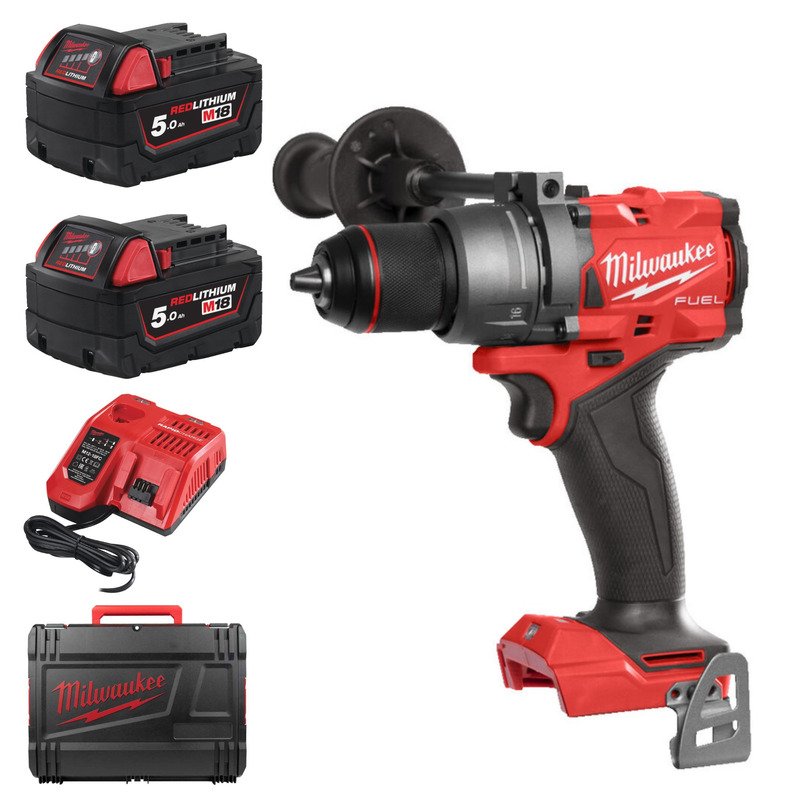 Milwaukee M18FPD3-502X 18v Fuel Combi Drill Kit – 2 x 5ah Batteries - buy online in Australia | Trade Tools Australia