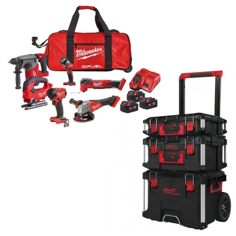 Milwaukee M18FPP6L3-503B 18v 6pc Fuel Power Pack & 4932464244 3pc Packout Set - buy online in Australia | Trade Tools Australia