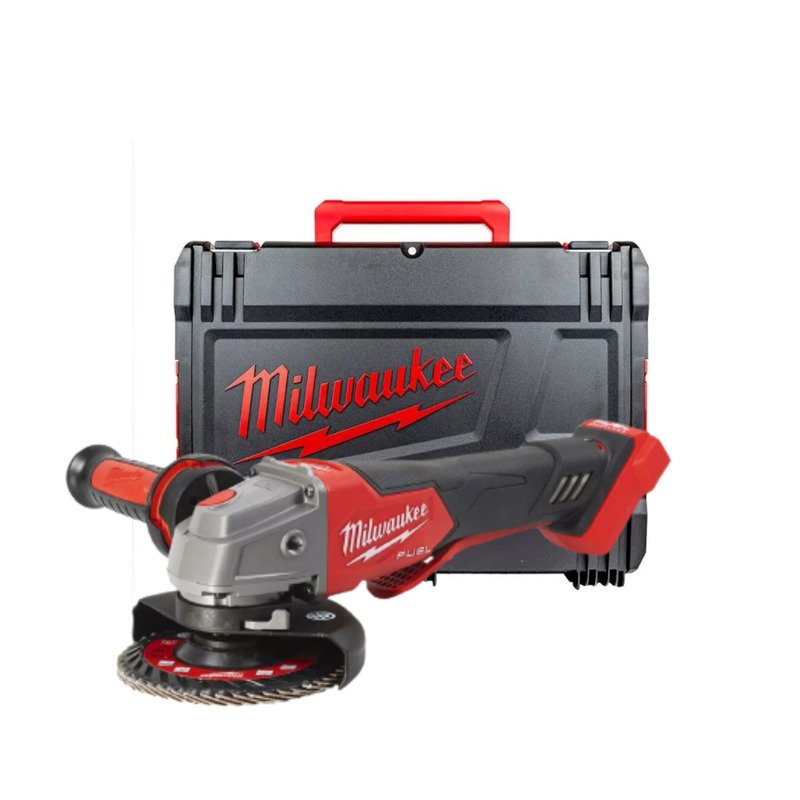 Milwaukee M18FSAGV115XPDB-0X 18v Fuel 115mm Braking Angle Grinder Naked In Case - buy online in Australia | Trade Tools Australia