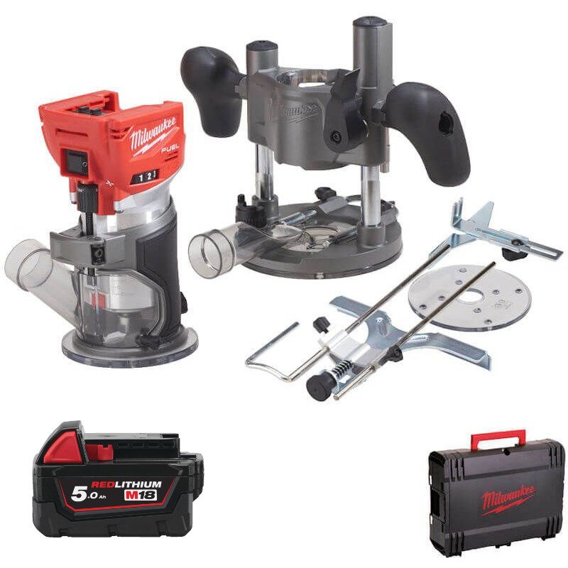 Milwaukee M18FTR-0X 18V Fuel Cordless Trim Router with Accessories Naked & 5.0ah Battery - buy online in Australia | Trade Tools Australia