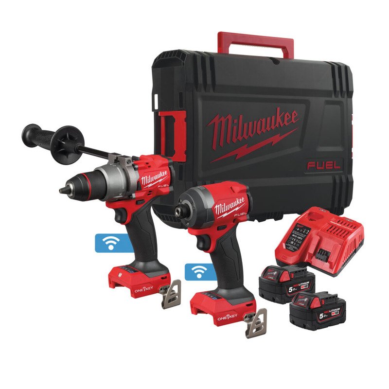 Milwaukee M18ONEPP2A3-502X **New Gen** 18V FUEL ONE-KEY Twin Pack (2 x 5.0Ah Li-ion batts) - buy online in Australia | Trade Tools Australia