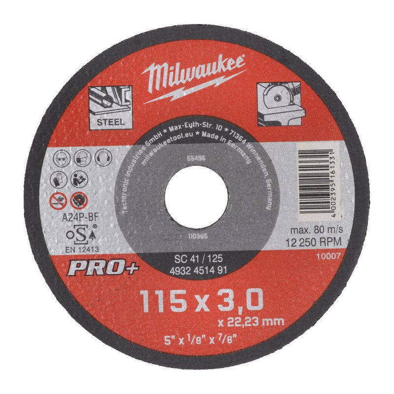Milwaukee Metal Cutting Discs PRO+ (Select Size) - buy online in Australia | Trade Tools Australia