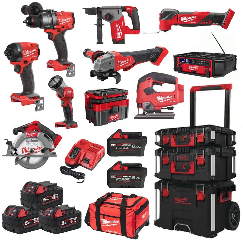 Milwaukee PTM 10pc Packout Monster Kit – Supplied with a 3pc Packout Set - buy online in Australia | Trade Tools Australia
