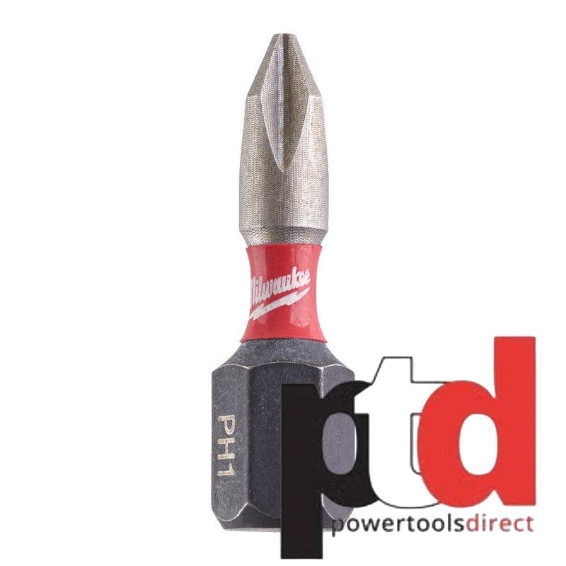 Milwaukee Shockwave Impact Duty Screwdriving Bits PH (select size) - buy online in Australia | Trade Tools Australia