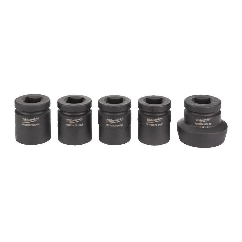 Milwaukee Shockwave Railway Sockets Deep - buy online in Australia | Trade Tools Australia