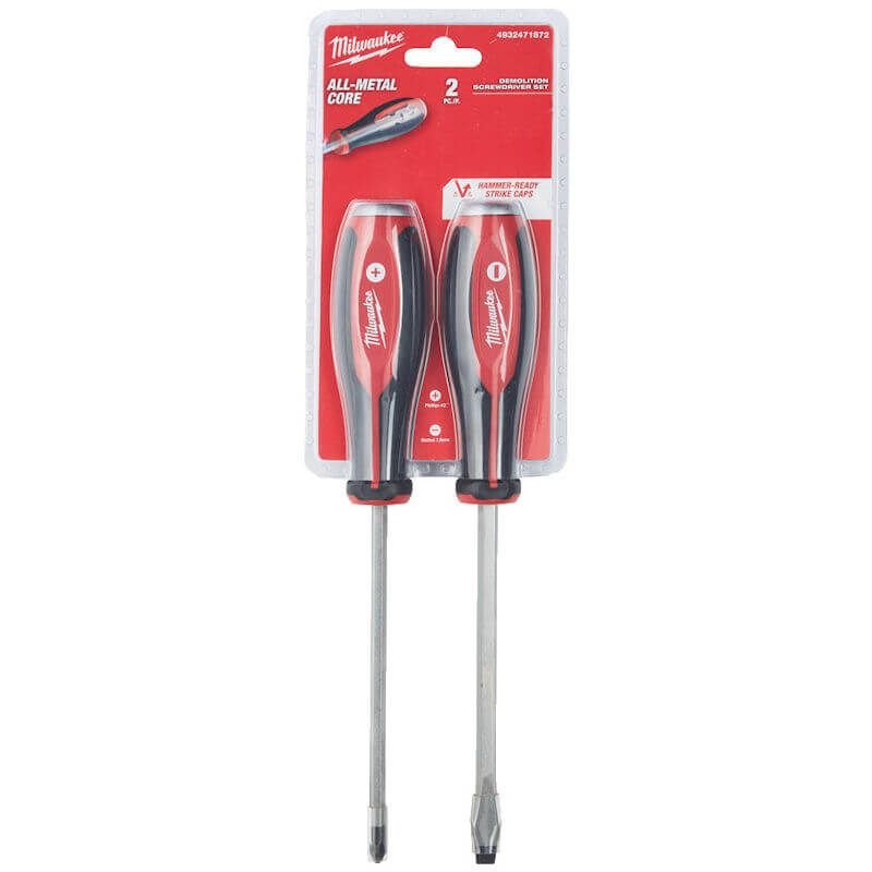 Milwaukee Tri-Lobe Demolition Screwdriver Set – Pack of 2 - buy online in Australia | Trade Tools Australia