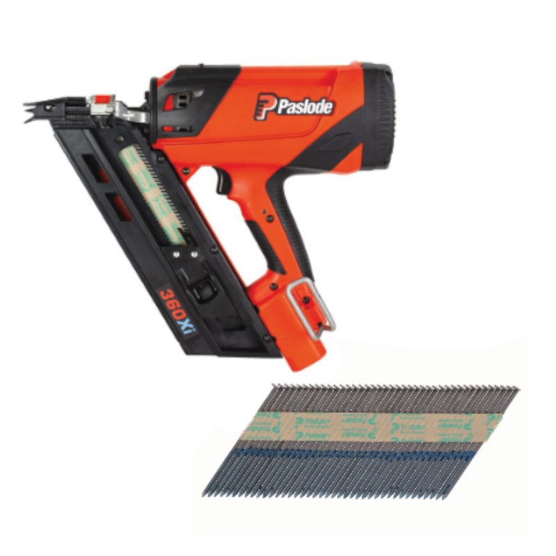 Paslode IM360XI Framing Nailer Kit With a Box of 3.1x90mm Bright Nails 2200 (141076) - buy online in Australia | Trade Tools Australia