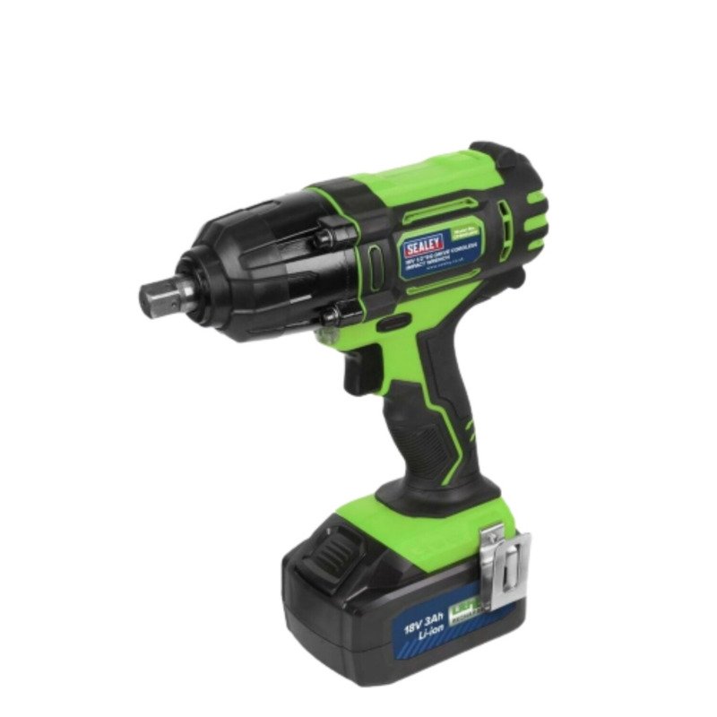 Sealey CP400 18V 1/2″ Square Drive Impact Wrench Kit HI-VIS (1 x 3.0Ah Li-ion Battery, Charger & Case) - buy online in Australia | Trade Tools Australia
