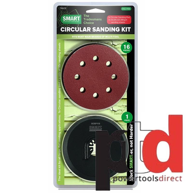 SMART Trade Universal 16 Piece Circular Sanding Kit - buy online in Australia | Trade Tools Australia