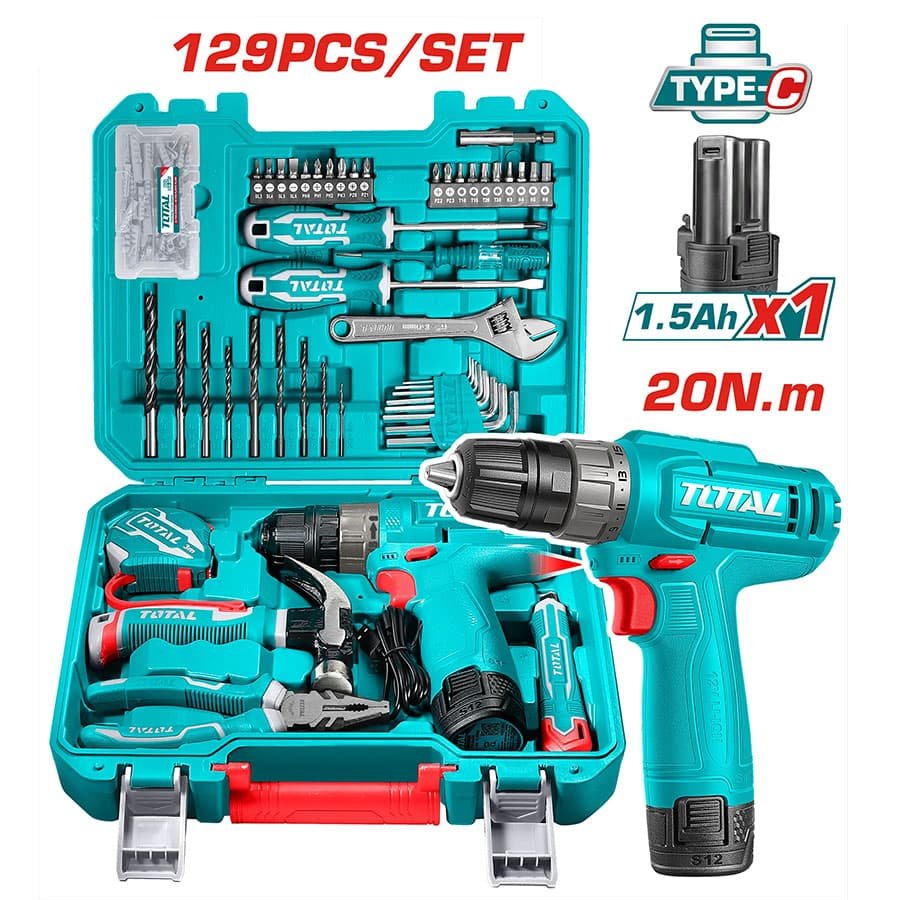 TOTAL 129 Pcs Tool Set - buy online in Australia | Trade Tools Australia