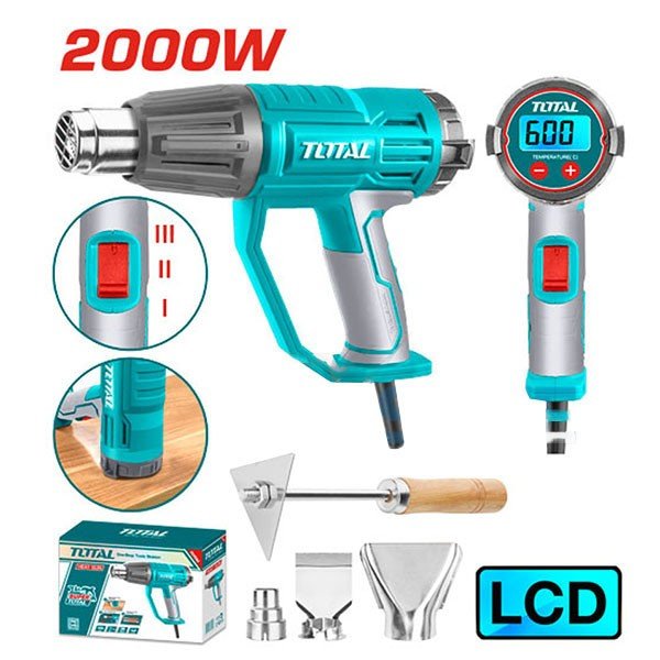 TOTAL 2000w Heat Gun with LCD Display - buy online in Australia | Trade Tools Australia