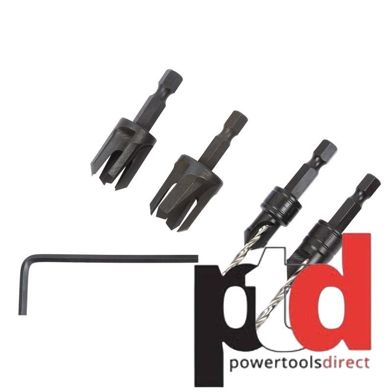 Trend SNAP/PC/A Snappy 4 Piece Set Countersink & Plug cutter Set - buy online in Australia | Trade Tools Australia