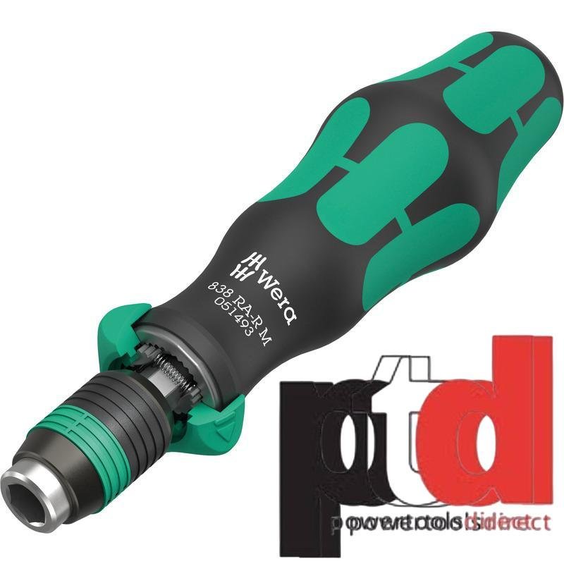 Wera 838 RA-R M Bitholding Screwdriver with Ratchet Functionality, 1/4″ - buy online in Australia | Trade Tools Australia