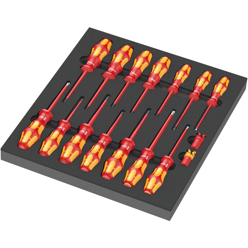 Wera 9711 Foam Insert VDE Screwdriver Set 1, 16pc - buy online in Australia | Trade Tools Australia