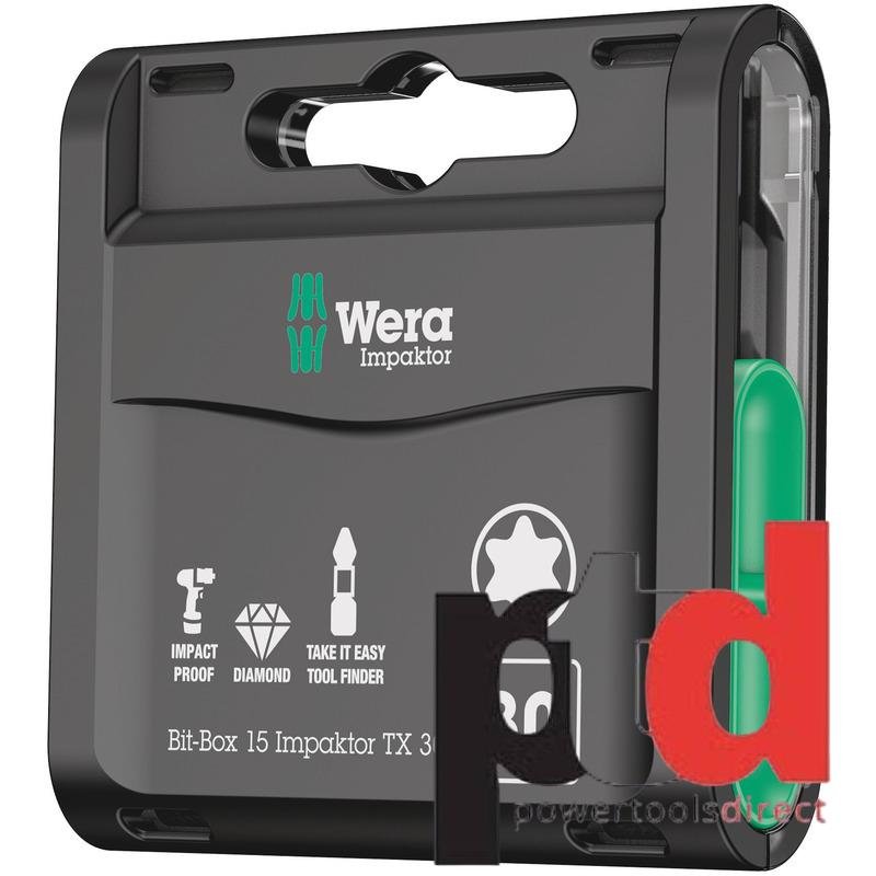 Wera Bit-Box 15 Impaktor TX, TX 30 x 25 mm, 15pc - buy online in Australia | Trade Tools Australia