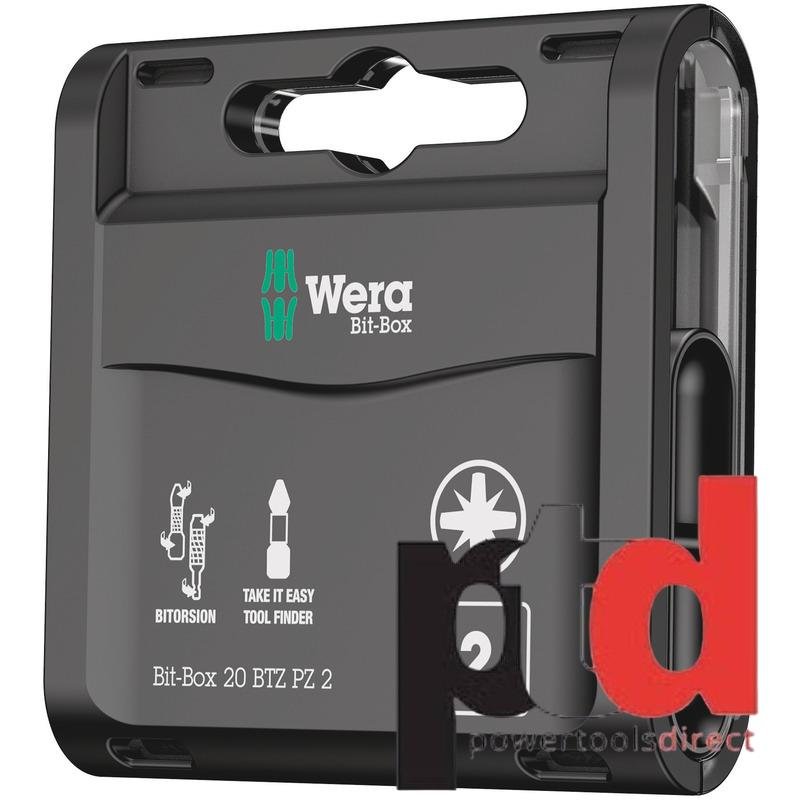 Wera Bit-Box 20 BTZ PZ, PZ 2 x 25 mm, 20pc - buy online in Australia | Trade Tools Australia