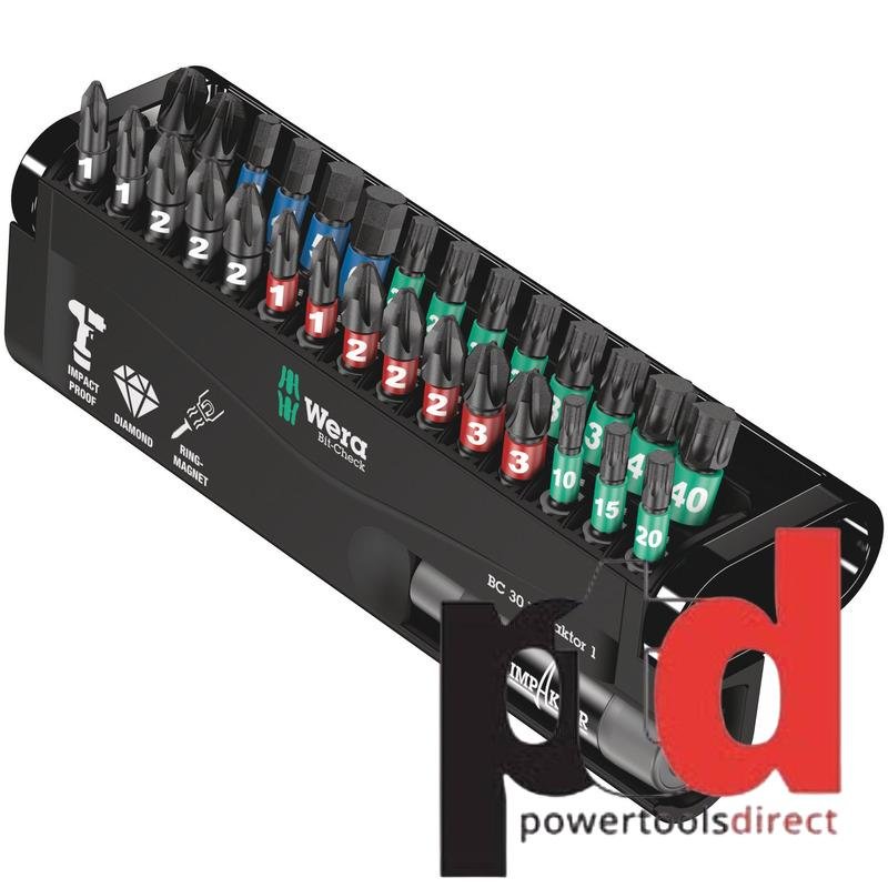 Wera Bit-Check 30 Impaktor Bits – 30pc - buy online in Australia | Trade Tools Australia