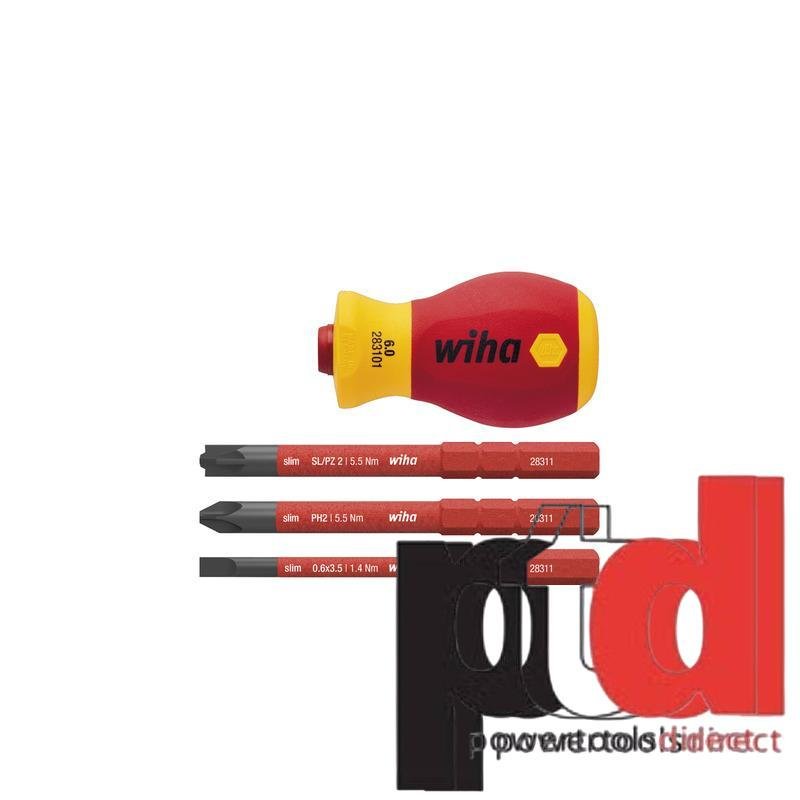 Wiha 41230 Screwdriver with Bit Holder Set Electric SlimVario® - buy online in Australia | Trade Tools Australia
